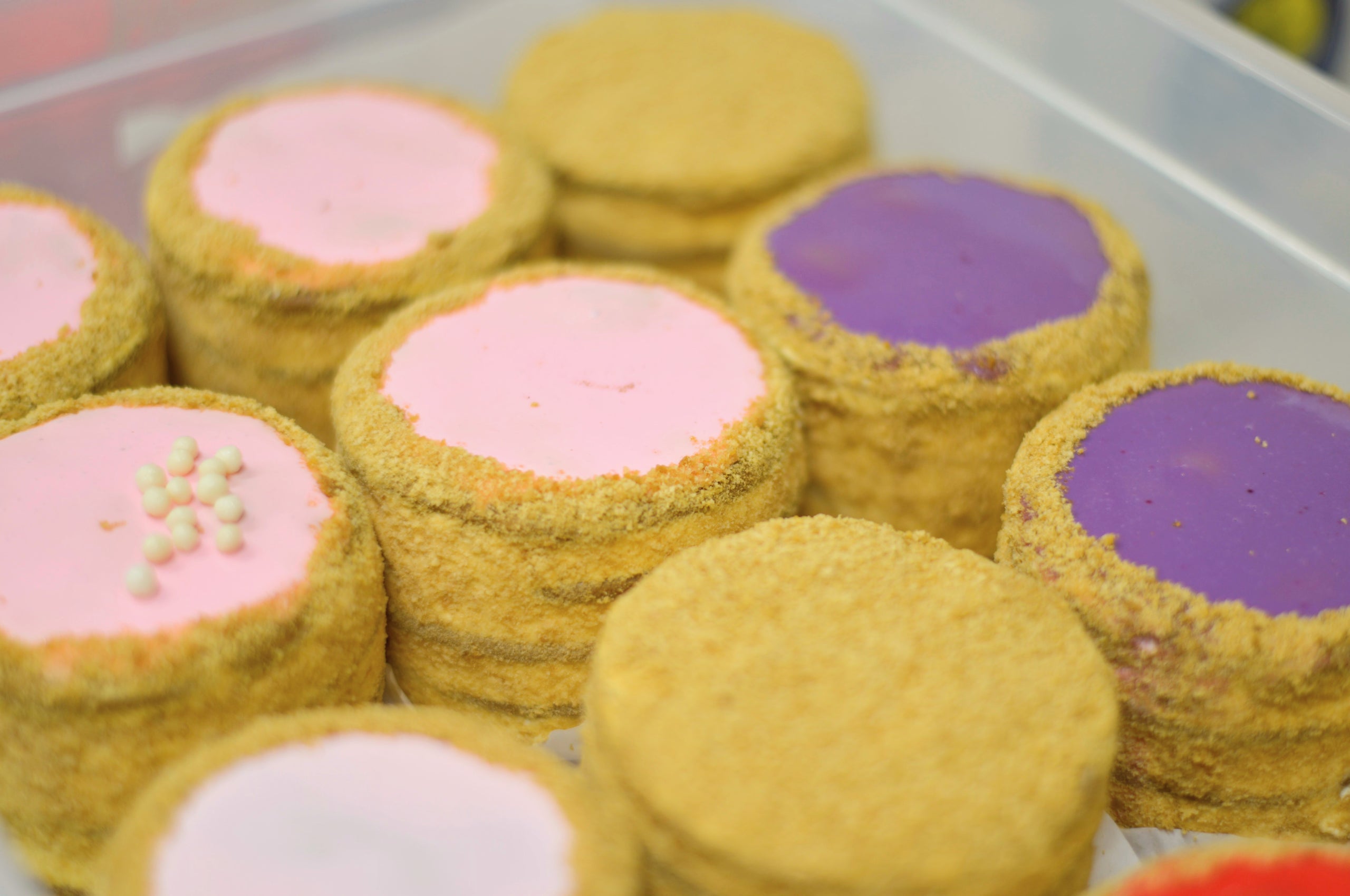 Set of 4 Signature Flavor Mini Honey Cakes La Cherie Bakery LLC